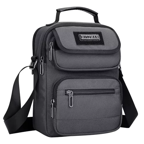 WITZMAN Taschen & Rucksäcke WITZMAN Umhängetasche Herren Handtasche Leicht Fit 9.7 Zoll IPad Schultertasche Herren Crossbody Shoulder Bags für Geschäftsreisen
