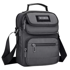 WITZMAN Taschen & Rucksäcke WITZMAN Umhängetasche Herren Handtasche Leicht Fit 9.7 Zoll IPad Schultertasche Herren Crossbody Shoulder Bags für Geschäftsreisen