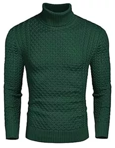 COOFANDY Pullover & Strickmode COOFANDY Rollkragenpullover Herren Pullover Rollkragen Strickpullover Longsleeve Rolli Winterpullover Männer Pullover Turtleneck