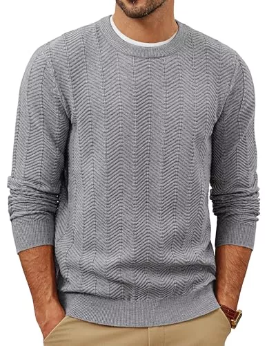 PJ PAUL JONES Pullover & Strickmode PJ PAUL JONES Herren Pullover mit Rundhals Strickpullover Basic Langarmshirt Regular Fit Stretch Sweater Pulli Männer