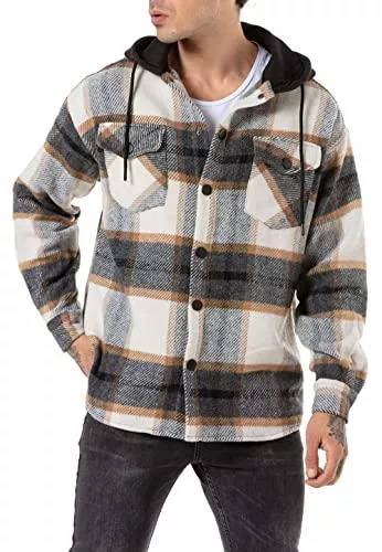 Redbridge Jacken Redbridge Holzfällerhemd Jacke mit Druckknöpfen Freizeithemd Kariert