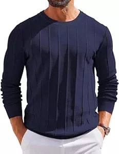 COOFANDY Pullover & Strickmode COOFANDY Herren Pullover mit Rundhals Strickpullover Herrenpullover Casual Pulli Langarmshirt Sweater