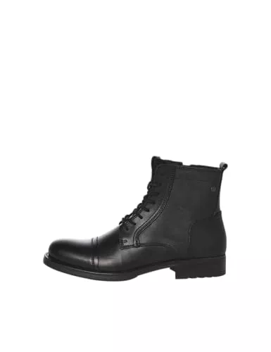 JACK & JONES Stiefel JACK & JONES Herren Jfwrussel Leather Warm AnthraciteStiefel