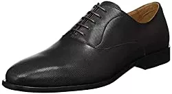 BOSS Schnürhalbschuhe BOSS Herren Lisbon OXF Oxford-Schuhe aus geprägtem Leder mit Nahtdetails Größe