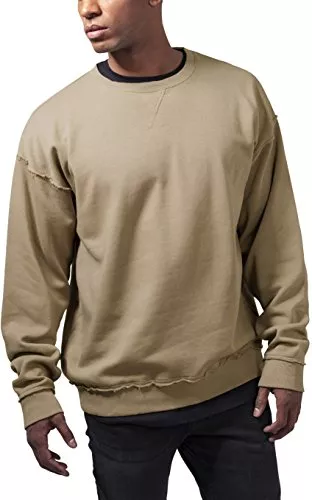 Urban Classics Pullover & Strickmode Urban Classics Herren Oversized Open Edge Crew