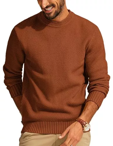 PJ PAUL JONES Pullover & Strickmode PJ PAUL JONES Pullover Herren Strukturiertpullover Feinstrick Pullover Regular Fit Basic Strickpullover mit Rundhals