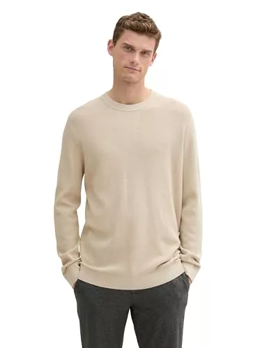 TOM TAILOR Pullover & Strickmode TOM TAILOR Herren Basic Strickpullover aus Baumwolle
