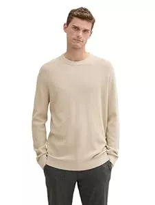 TOM TAILOR Pullover & Strickmode TOM TAILOR Herren Basic Strickpullover aus Baumwolle