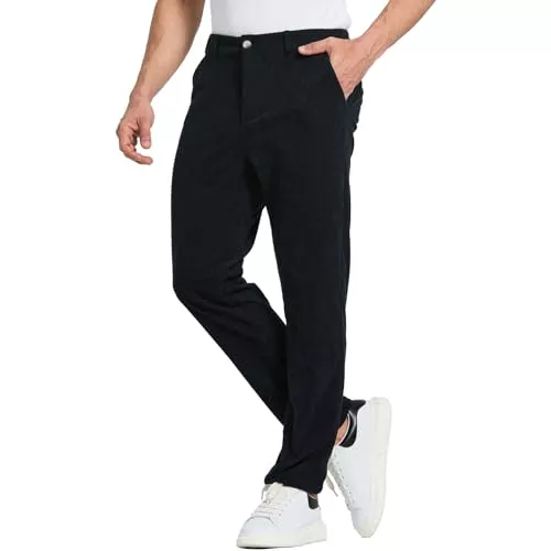 JustSun Hosen JustSun Cordhose Herren Freizeithose Bequeme Cordstoff Elastische Taille mit Taschen Regular Fit Klassische