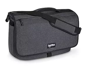 Jan Max  Jan Max Arbeitstasche für Herren, Laptop Messenger Bag mit Laptopfach, Laptoptasche 17 Zoll Bürotasche dunkel Grau/Schwarz