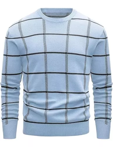 MAGCOMSEN Pullover & Strickmode MAGCOMSEN Pullover Herren Warm Sweatshirt Basic Strickpullover Rundhalsausschnitt Winterpullover