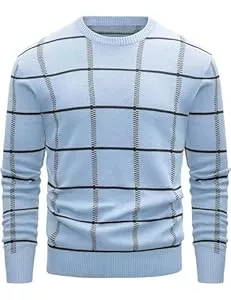 MAGCOMSEN Pullover & Strickmode MAGCOMSEN Pullover Herren Warm Sweatshirt Basic Strickpullover Rundhalsausschnitt Winterpullover