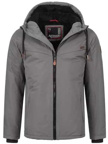 ALESSANDRO SALVARINI Jacken ALESSANDRO SALVARINI Herren Winter Jacke warm mit Kapuze AS-331