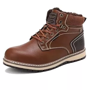 AX BOXING  AX BOXING Winterschuhe Herren Gefüttert Warm Winterstiefel Herren Mode Winterboots Rutschfest Schneestiefel Größe 41-46 EU