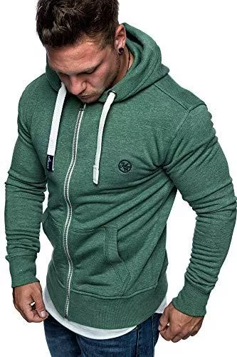 Amaci&Sons Kapuzenpullover Amaci&Sons Herren Zipper Kapuzenpullover Sweatjacke Pullover Hoodie Sweatshirt 1-04029