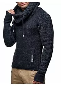 Leif Nelson  Leif Nelson Herren Strickpullover mit Kragen/Hochwertiger Winterpullover im Regular Fit Schnitt, ideal für Casual-Looks, in vielfältigen Größen und Farben verfügbar