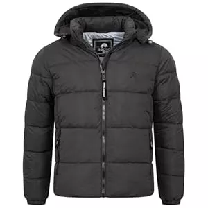Arctic Seven  Arctic Seven Herren Winterjacke (S-3XL) - Abnehmbare Kapuze,Windabweisend, Steppjacke, 4 Taschen, Warme Jacke Männer - AS-421
