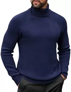 COOFANDY Pullover & Strickmode COOFANDY Herren Rollkragenpullover Strickpullover Rollkragen Pullover Slim Fit Turtleneck Sweater Warm Winterpullover Männer Pulli