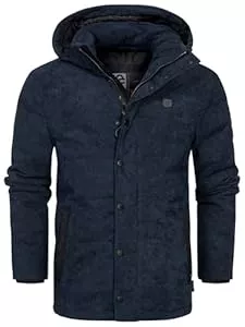 Indicode Jacken Indicode Herren INOlime Winterjacke mit Kapuze und verdecktem Reißverschluß | Herrenjacke Mantel Männer