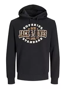 JACK & JONES Pullover & Strickmode Jack & Jones Male Kapuzenpullover Plus Size Logo Kapuzenpullover