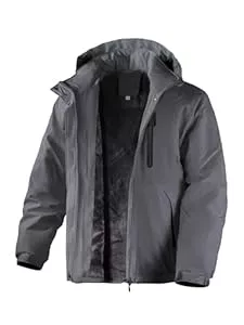 Flyplus Jacken Flyplus Winterjacke Herren Warm Fleece Gefüttert SkiJacke wasserdichte winddichte atmungsaktive Jacke mit Fleecefutter abnehmbare Kapuze dicke Softshelljacke