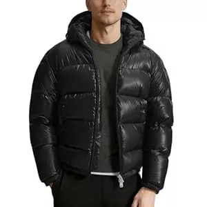 Generic Jacken Glänzende Daunenjacke Herren Warme Winterjacke Leichte Steppjacke Mit Kapuze Outdoor Puffer Jacke Puffermantel Langarm Wintermantel