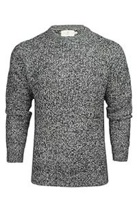 Xact  Xact Herren Grobstrickpullover im Fischer-Rippmuster mit verdrehtem Strick, Raglanärmeln