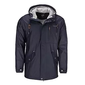 Dry Fashion  Dry Fashion Herren Regenjacke Bergen - Herrenjacke Regenmantel Männer Jacke Gefüttert Winddicht Wasserdicht