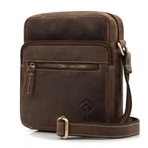 JOREY Taschen & Rucksäcke JOREY Leder Herren Umhängetasche Männer Schultertasche aus Echtleder für Business Arbeit Reise Leder Männerhandtasche
