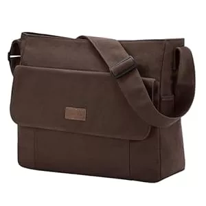 Chase Chic  Chase Chic Canvas Umhängetaschen Damen Herren, Große Schultertasche Messenger Tasche Casual Tote Bag für Arbeit/Reisen/Schule