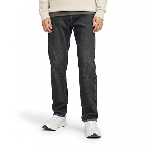 APREL Jeans APREL Jeans Herren Relaxed Fit – Schwarze Jeans Herren aus Rigid Denim ohne Stretch mit 5-Pocket Design & High Rise – Weite Jeanshose für Streetwear, Freizeit & lässige Looks in Schwarz