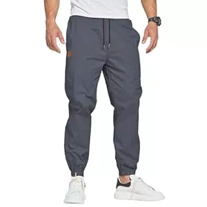 ZOXOZ Hosen ZOXOZ Herren Hose Chino Cargo Hose Freizeithose Baumwolle Sporthose Casual Jogginghose Elastische Taille mit Kordelzug Sweatpants Herren mit Taschen