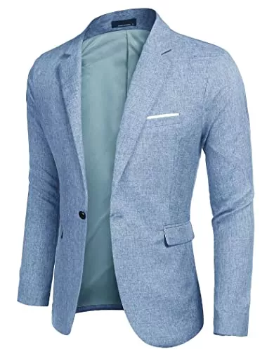 MAXMODA Blazer MAXMODA Herren Sakko Leinenstruktur Slim Fit Männer Blazer Modern Freizeit Leichte Jackett