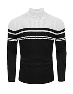 COOFANDY Pullover & Strickmode COOFANDY Rollkragenpullover Herren Pullover Rollkragen Slim Fit Rollkragenpulli Turtleneck Strickpullover Rolli Winterpullover