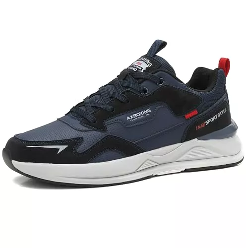 AX BOXING Sneaker & Sportschuhe AX BOXING Schuhe Herren Sneaker Leichte Freizeitschuhe Mode Herrenschuhe Sportschuhe Leder Walkingschuhe Größe 41-46 EU