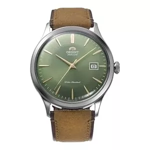 Orient  Orient Classic Bambino Automatik Armbanduhr für Herren in der Farbe Braun mit Armband aus Leder, Wasserdichtigkeit: 3 bar, Gehäusedurchmesser: 42 mm, RA-AC0P01E30B