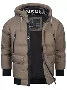 Indicode Jacken Indicode Herren INPaulix Steppjacke mit Kapuze | Herrenjacke Winterjacke Freizeitjacke Männer