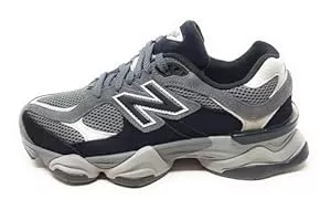 New Balance  New Balance 9060 Sportschuhe U9060ERA Grau Schwarz, Mesh und Wildleder, gepolsterte Sohle, Chunky Design