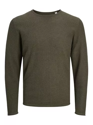 JACK & JONES Pullover & Strickmode JACK & JONES Male Strickpullover Einfarbig Strickpullover