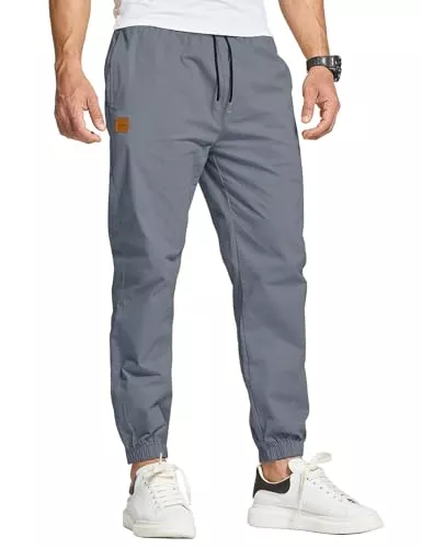 JustSun Hosen JustSun Chino Hosen Herren Cargohose Freizeithose Herren Jogginghose Herren Baumwolle Sporthose Trainingshose mit Kordelzug Casual Hose mit Taschen