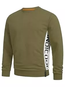 Indicode  Indicode Herren INNilon Sweatshirt mit Rundhals| Herrensweatshirt Pulli Sweater Pullover Männer