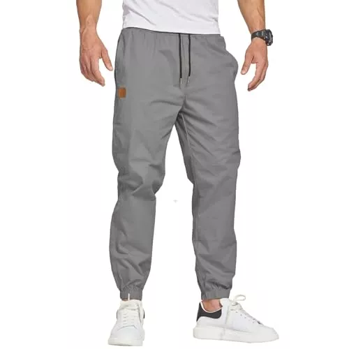 ZOXOZ Hosen ZOXOZ Herren Hose Chino Cargo Hose Freizeithose Baumwolle Sporthose Casual Jogginghose Elastische Taille mit Kordelzug Sweatpants Herren mit Taschen