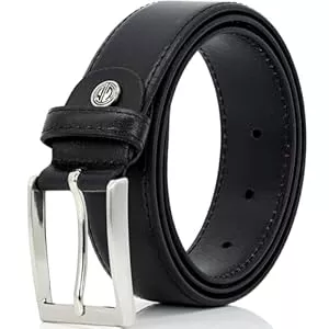 LINDENMANN  LINDENMANN Leder-Gürtel Herren 35 mm breit, Gürtel Herren Vollrindleder schwarz