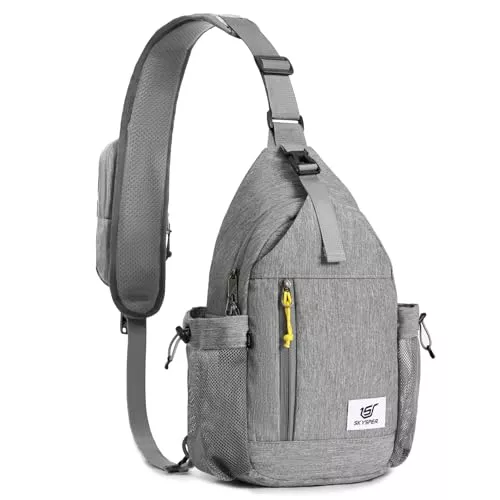 SKYSPER Taschen & Rucksäcke SKYSPER Schultertasche Brusttasche Sling Bag Herren Umhängetasche diebstahlsichere Stilvolle männerhandtasche mit verstellbarem Schultergurt Wander Reise Alltag Outdoor