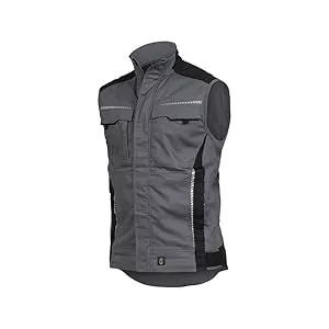 Leibwächter Westen Leibwächter Arbeitsweste – Robuste & atmungsaktive Handwerker Weste für Arbeit & Handwerk – Stretchstoff – reflektierende Details