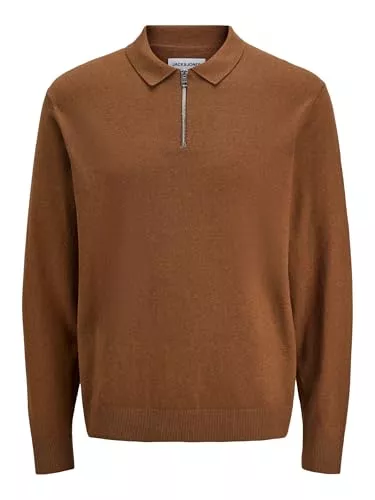 JACK &amp; JONES Pullover & Strickmode JACK &amp; JONES Male Gestricktes Polo Einfarbig Gestricktes Polo