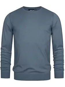 Indicode Pullover & Strickmode Indicode Herren Gamal Strickpullover aus 80% Baumwolle | Pullover O-Neck Pulli Männer