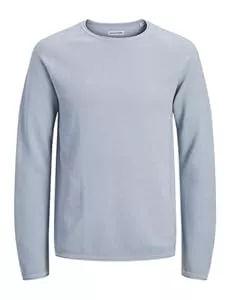 JACK &amp; JONES Pullover & Strickmode JACK &amp; JONES Herren Strickpullover Rundhals Basic Langarm Sweater Baumwolle Shirt JJEHILL