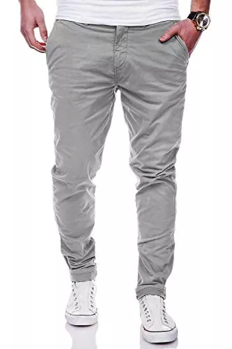 Rello &amp; Reese Jeans Rello &amp; Reese Herren Basic Chino Jeans-Hose Stretch Chinohose Regular Slim-Fit C-3001