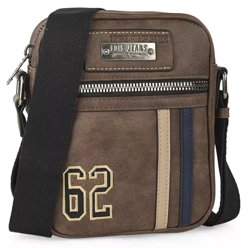 Lois Taschen & Rucksäcke Lois - Men's Leather Crossbody Messenger Bag Stylish Herrentasche Umhängen Leder Shoulder Bag Vintage Lederhandtasche Herren Casual Travel